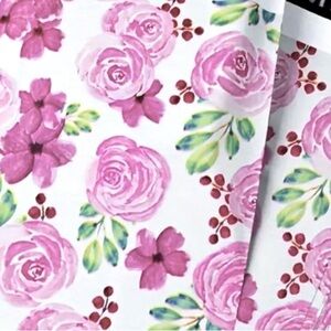 Pink Roses Poly Mailers 10 x 13 Inches Pack of 20